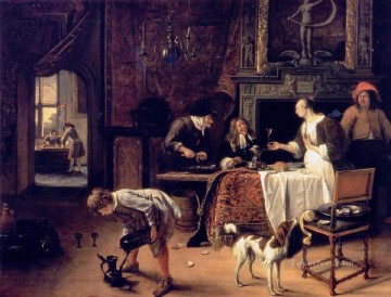 Jan Steen Painting - Sencillo pintor de género holandés Jan Steen